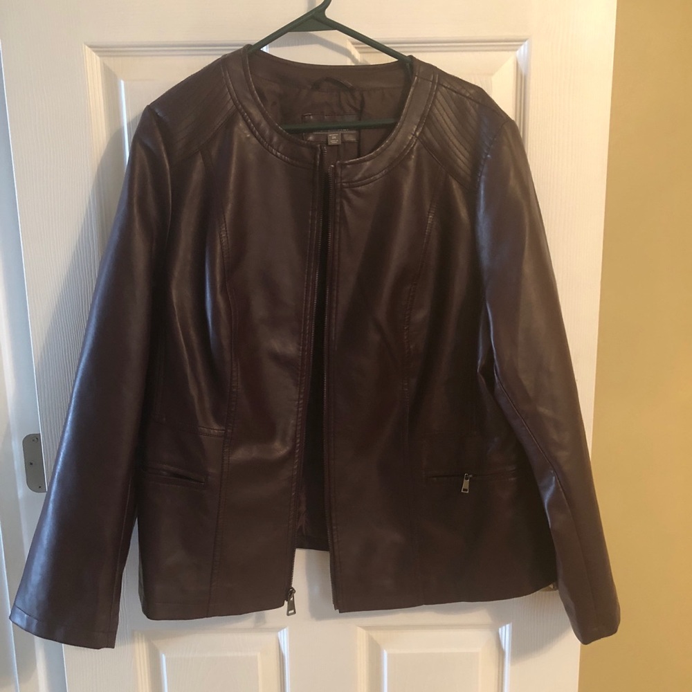 Burgundy coat